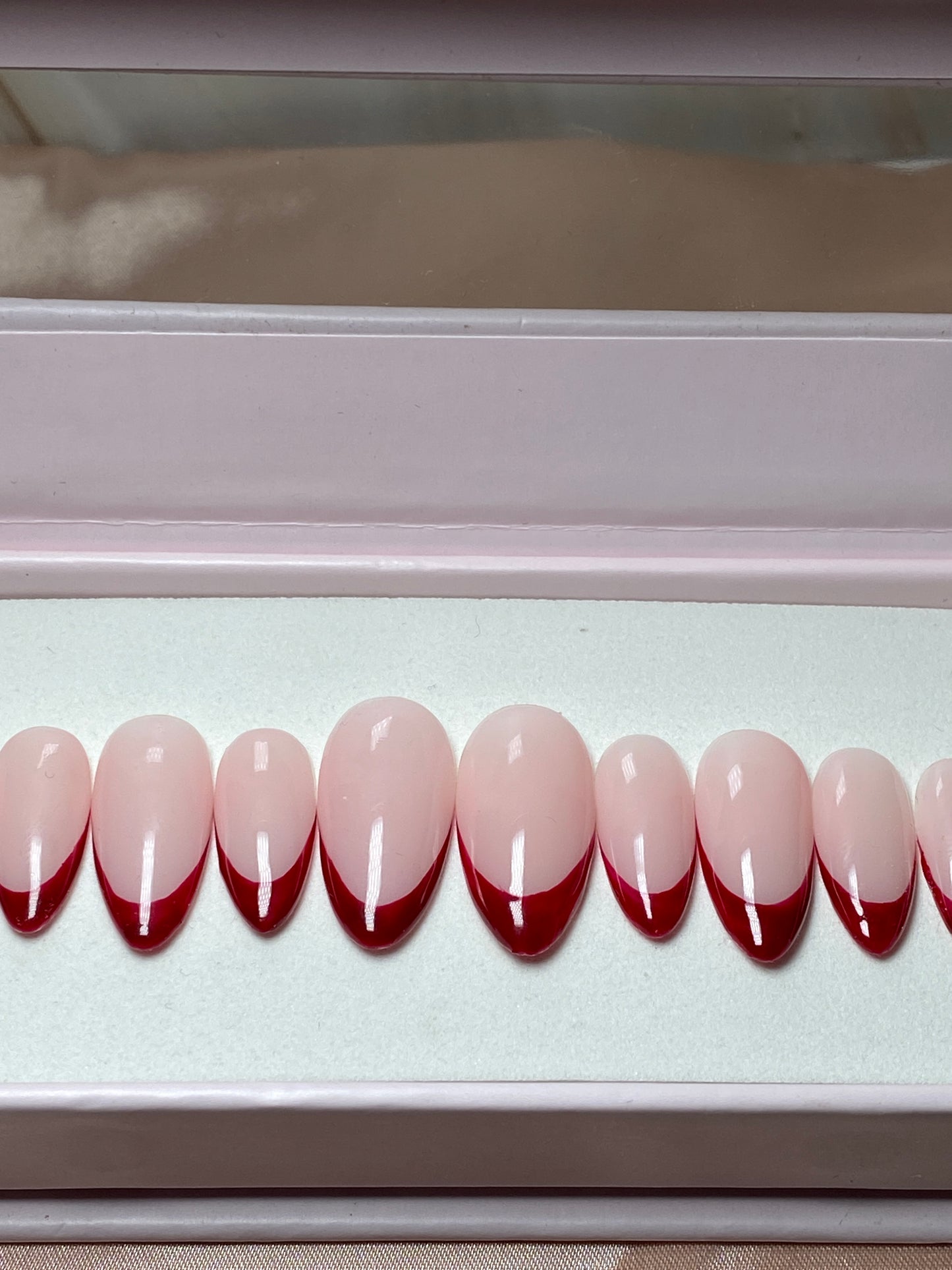 'Valentina' - Red French Tip