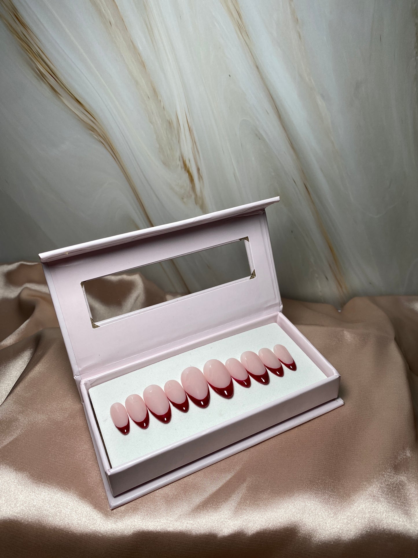 'Valentina' - Red French Tip